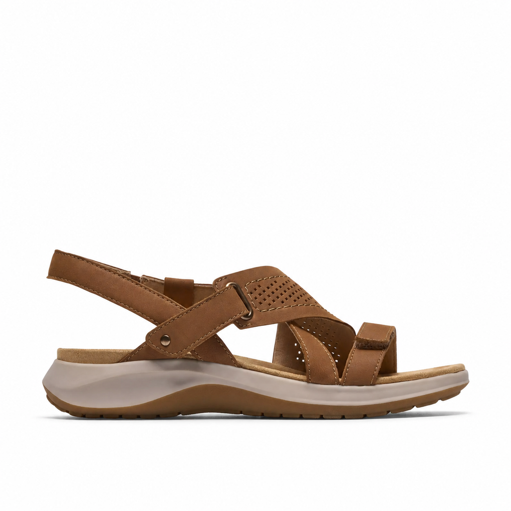 Women’s Adjustable Leather Comfort Walking Sandals