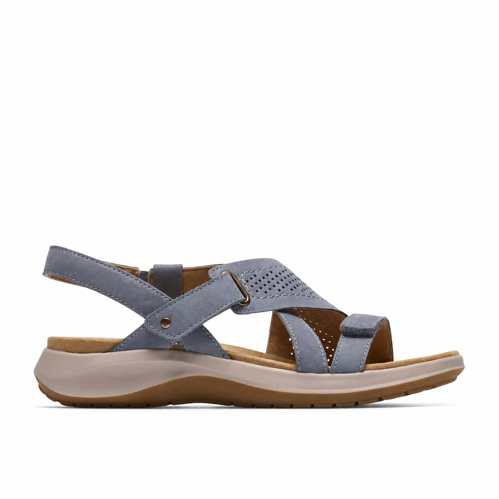 Women’s Adjustable Leather Comfort Walking Sandals