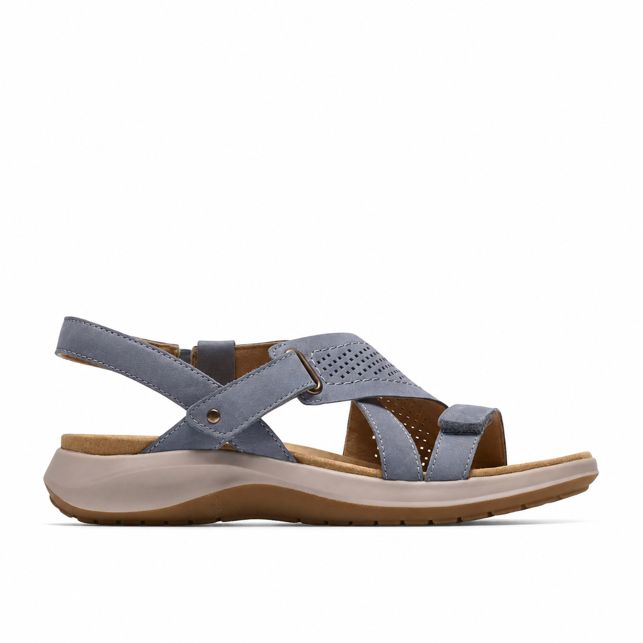 Women’s Adjustable Leather Comfort Walking Sandals