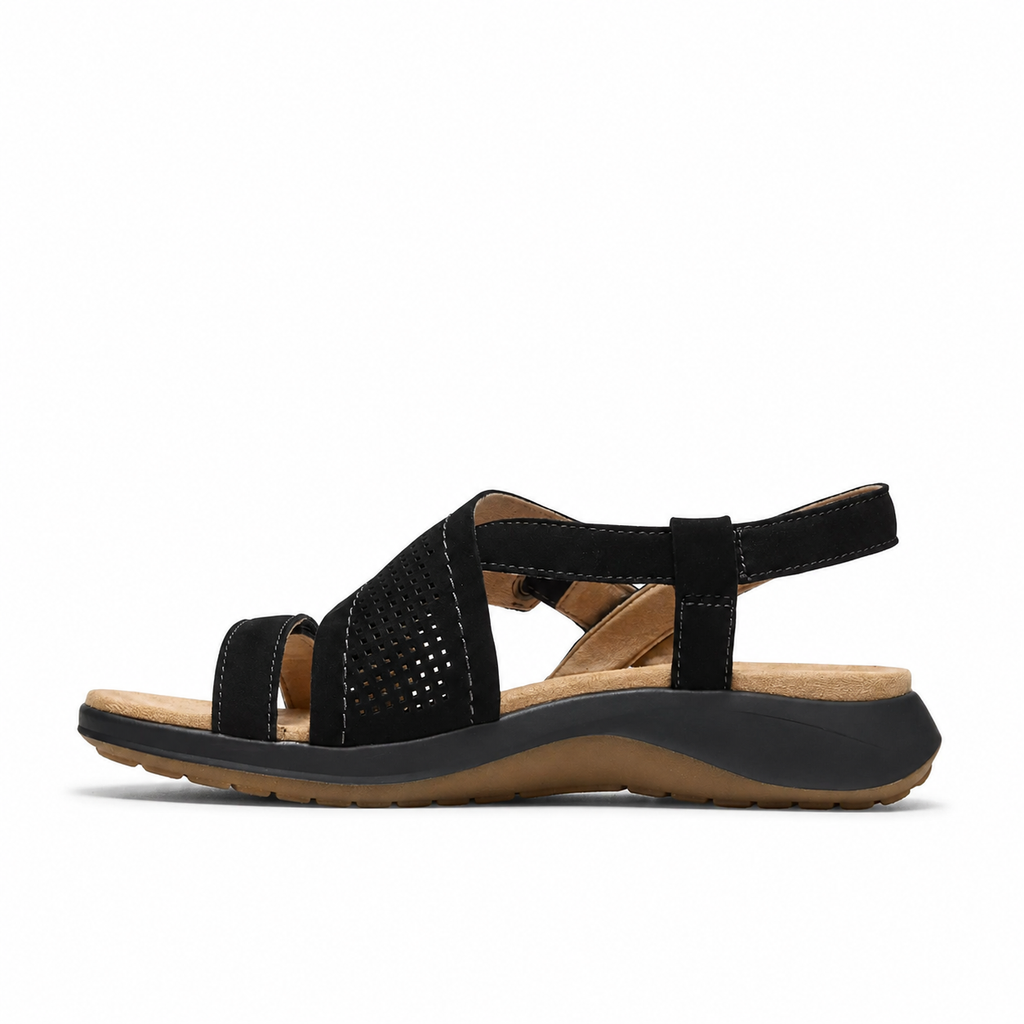 Women’s Adjustable Leather Comfort Walking Sandals