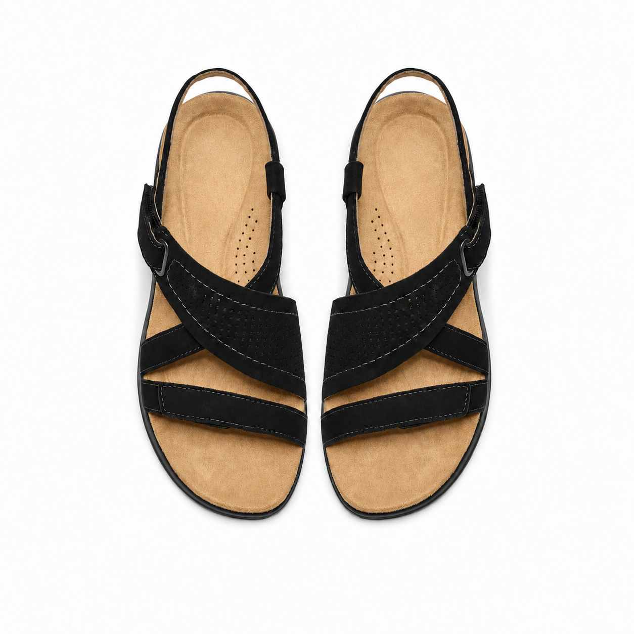 Women’s Adjustable Leather Comfort Walking Sandals