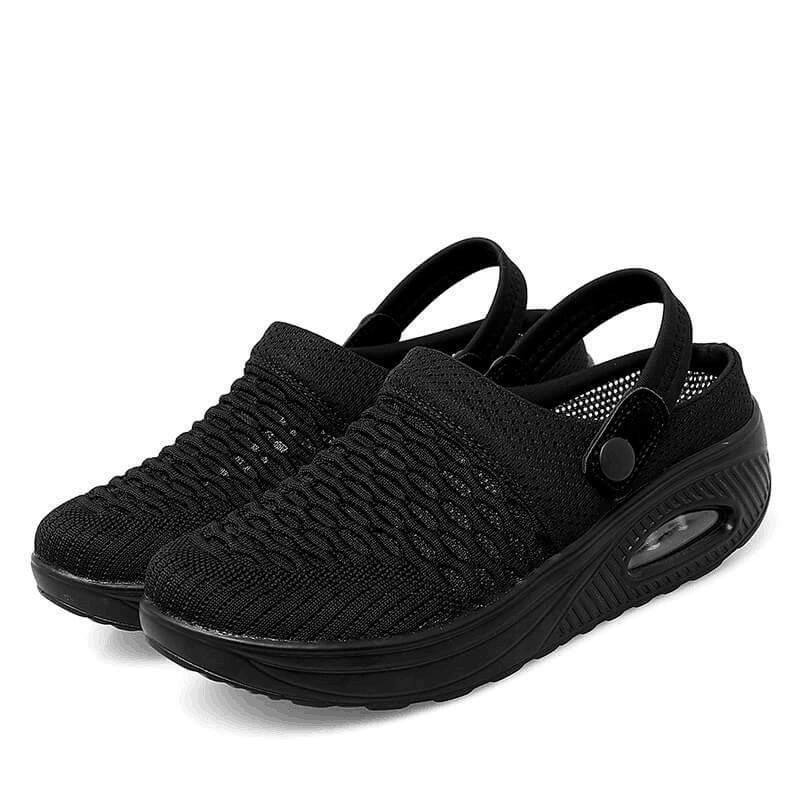👟 Women's Air Cushion Slip-On Walking Shoes – Bouncy & Breathable 😊