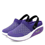 👟 Women's Air Cushion Slip-On Walking Shoes – Bouncy & Breathable 😊