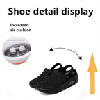 👟 Women's Air Cushion Slip-On Walking Shoes – Bouncy & Breathable 😊