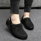 👟 Women's Air Cushion Slip-On Walking Shoes – Bouncy & Breathable 😊