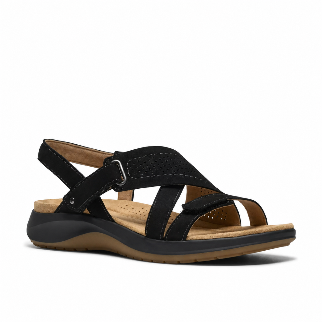 Women’s Adjustable Leather Comfort Walking Sandals