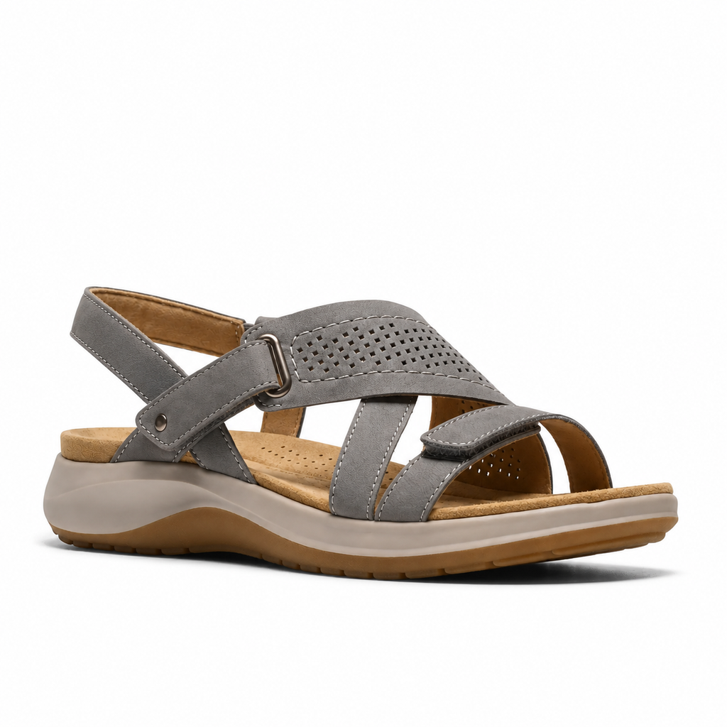 Women’s Adjustable Leather Comfort Walking Sandals