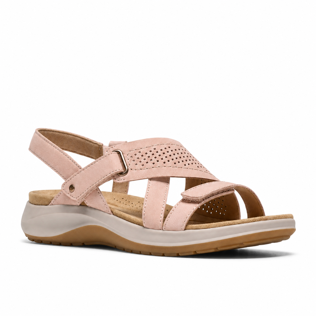 Women’s Adjustable Leather Comfort Walking Sandals