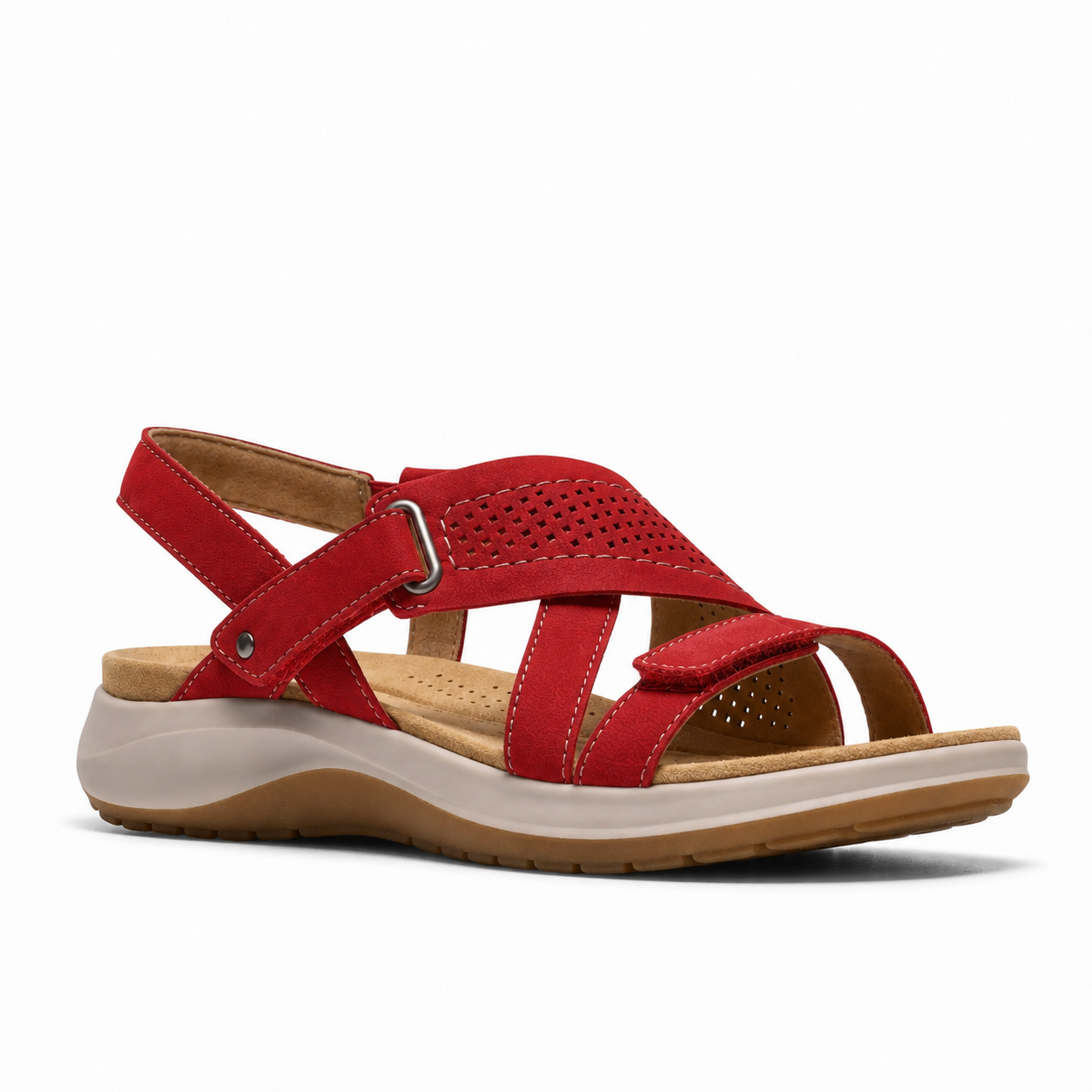 Women’s Adjustable Leather Comfort Walking Sandals