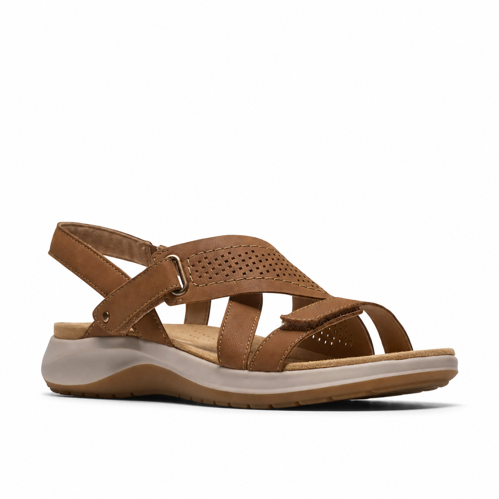 Women’s Adjustable Leather Comfort Walking Sandals