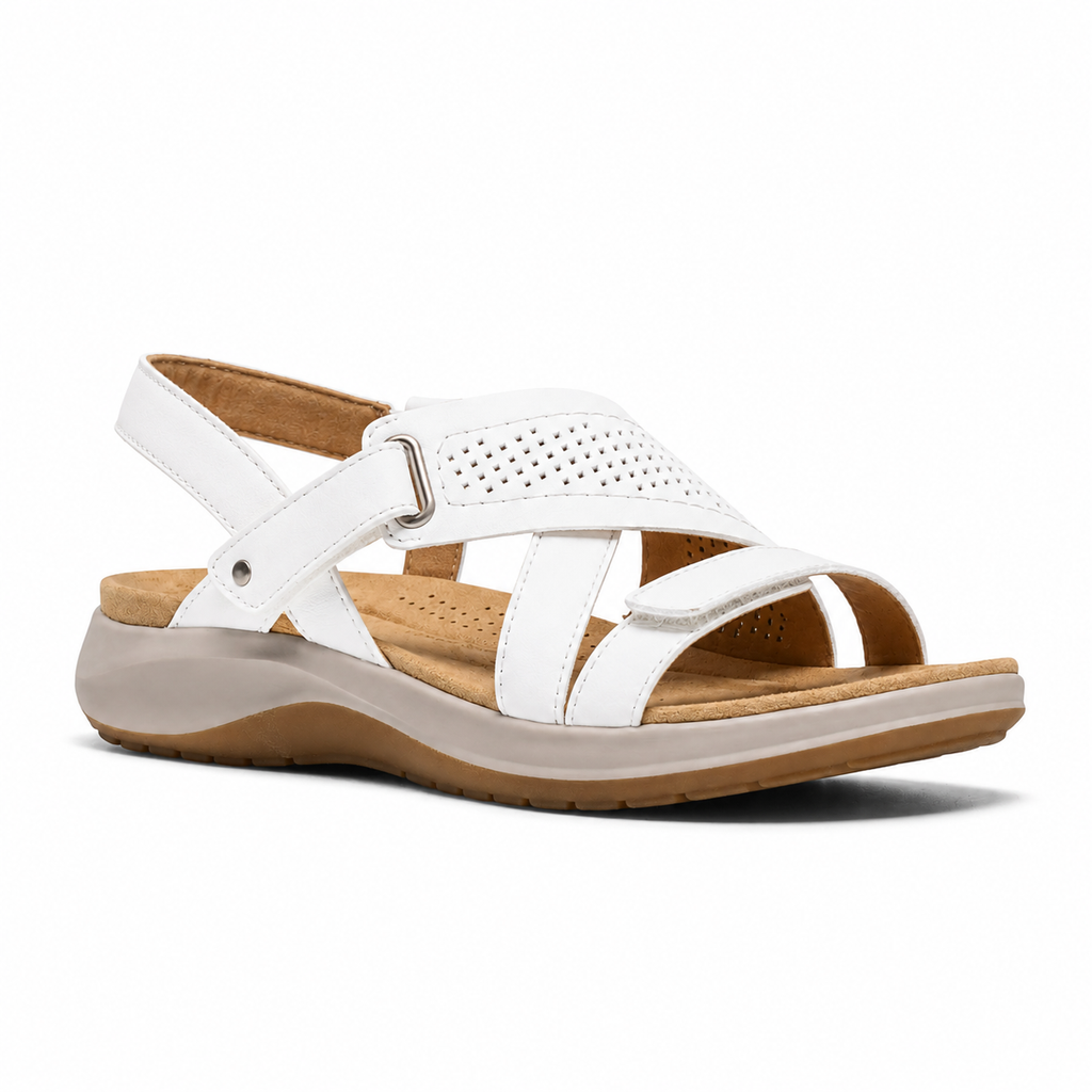 Women’s Adjustable Leather Comfort Walking Sandals